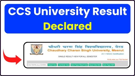 ba nep result ccsu|C.C.S. University Meerut .